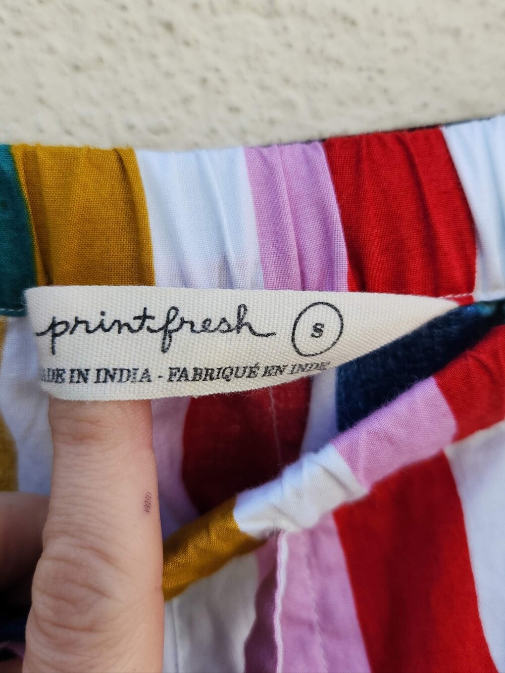 Anthropologie PRINTFRESH 100% Organic Cotton Striped Pajama Set Mutli - Picture 7 of 9